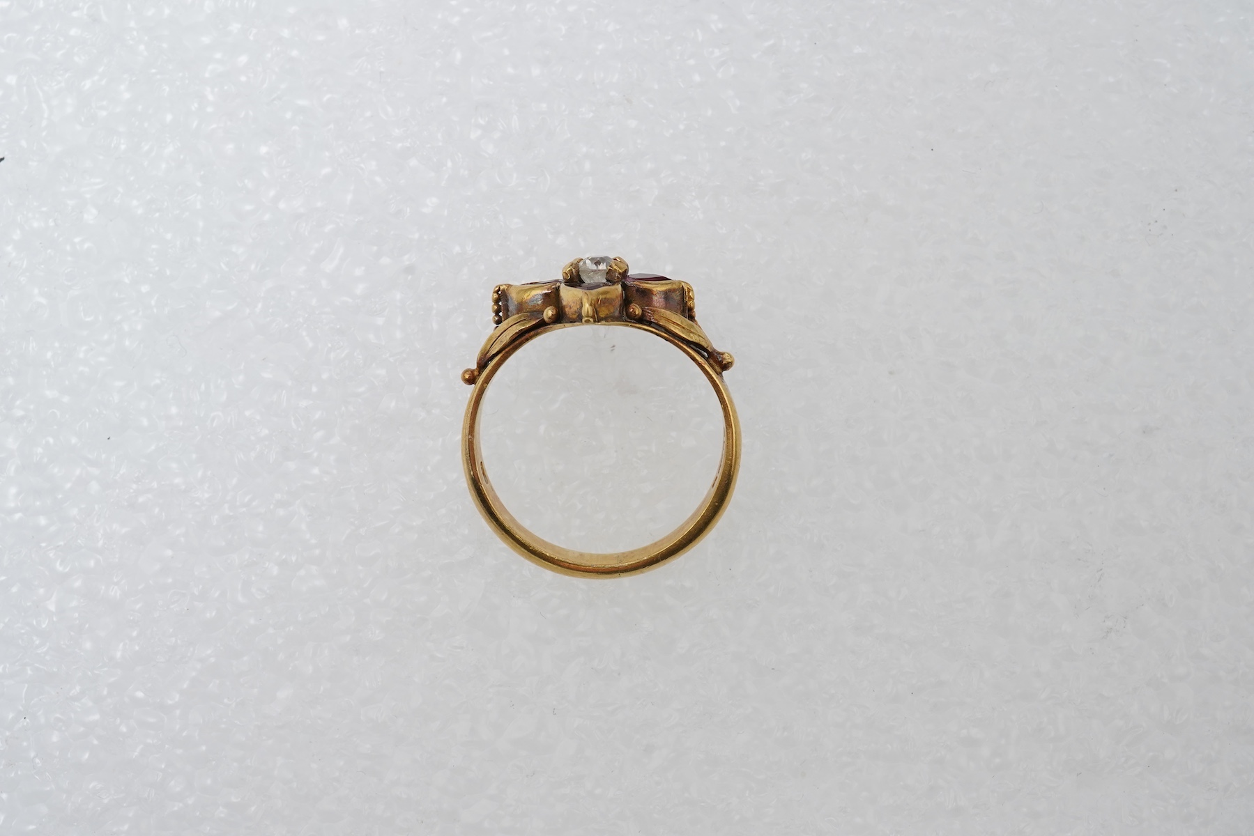 A pink tourmaline and diamond ring, circa 1988